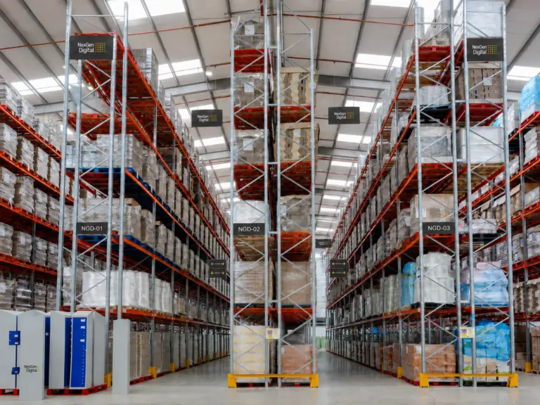 NexGen Digital climate-controlled electronic component inventory warehouse